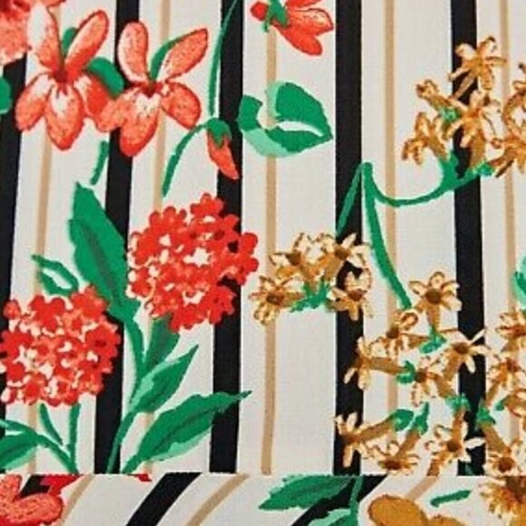 ZARA Multi color Blouse cache Flowers Wrap Striped - Picture 3 of 12